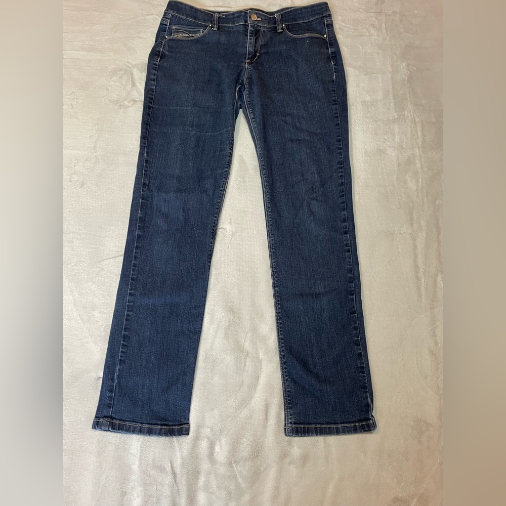 White House Black Market Slim Jeans. Embellishments on pockets add some flair!